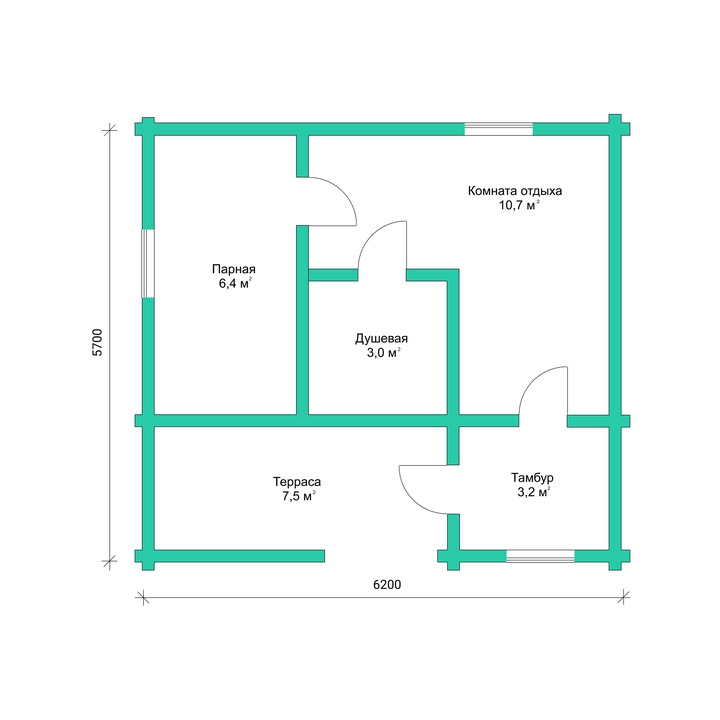 Проект бани 30 м² Проект бани 30 м²