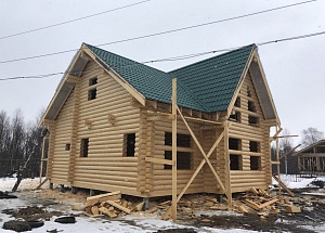 Дом из бревна 140 м²