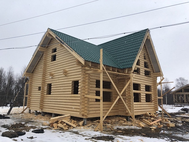 Дом из бревна 140 м²