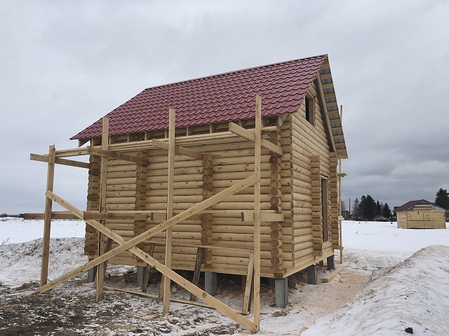 Дом из бревна 58 м²