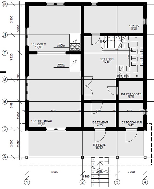 Дом из бруса 141 м²