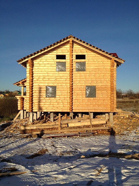 Дом из бревна 192 м²