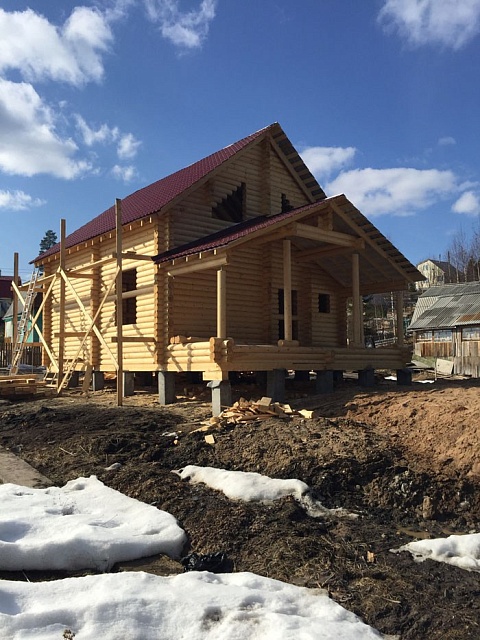 Дом из бревна 116 м²