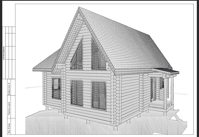 Дом из бревна 140 м²