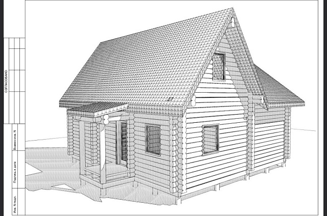 Дом из бревна 140 м²