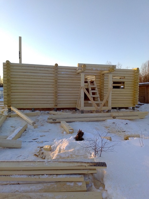 Дом из бревна 140 м²