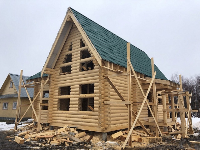Дом из бревна 140 м²