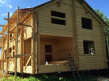 Дом из бревна 162 м²