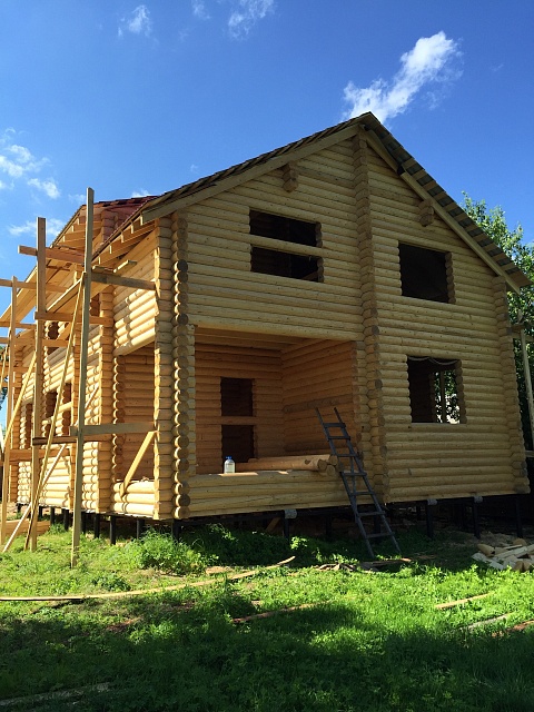 Дом из бревна 162 м²